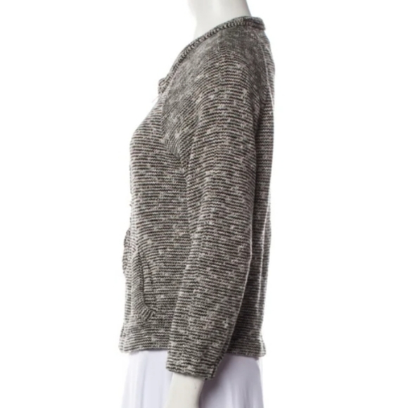 Isabel Marant Etoile Tweed Pattern Jacket Black White Size 40 - Picture 2 of 12